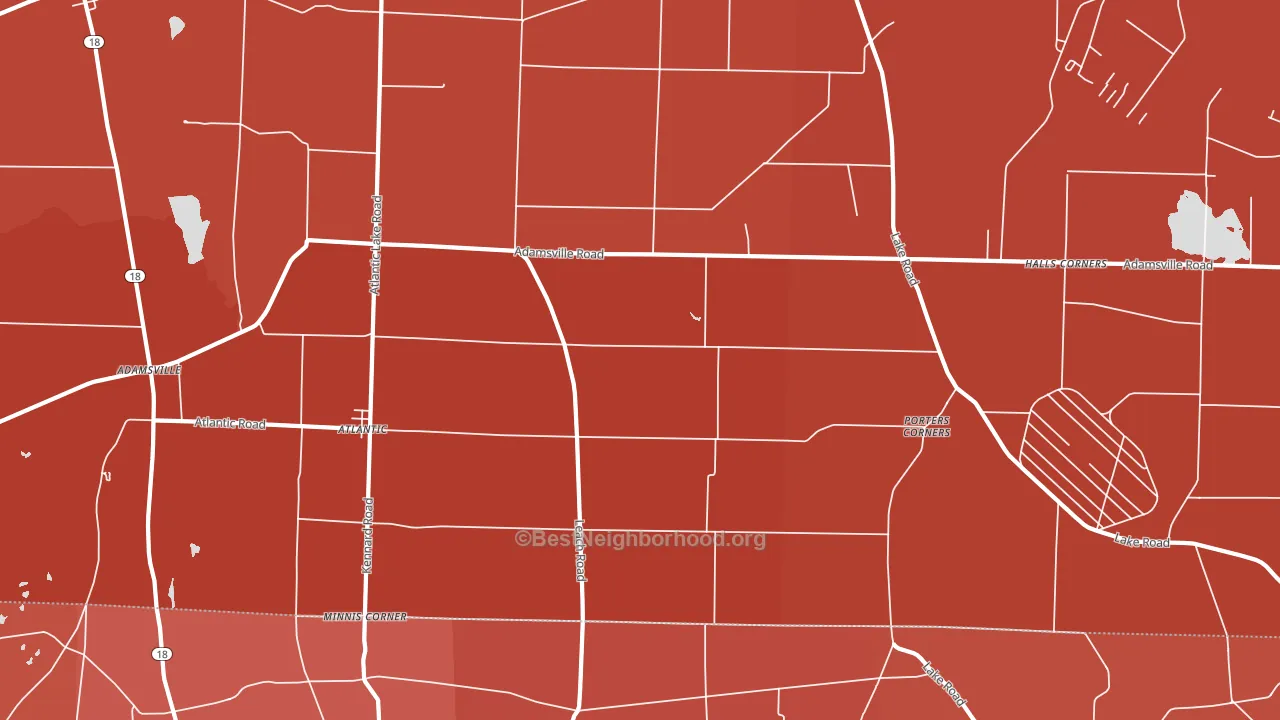 16111, PA block-group political-lean map
