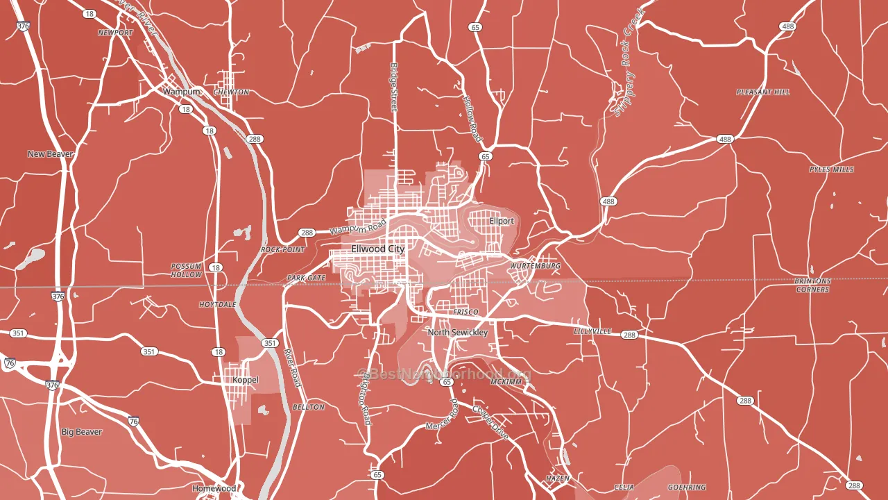 16117, PA block-group political-lean map