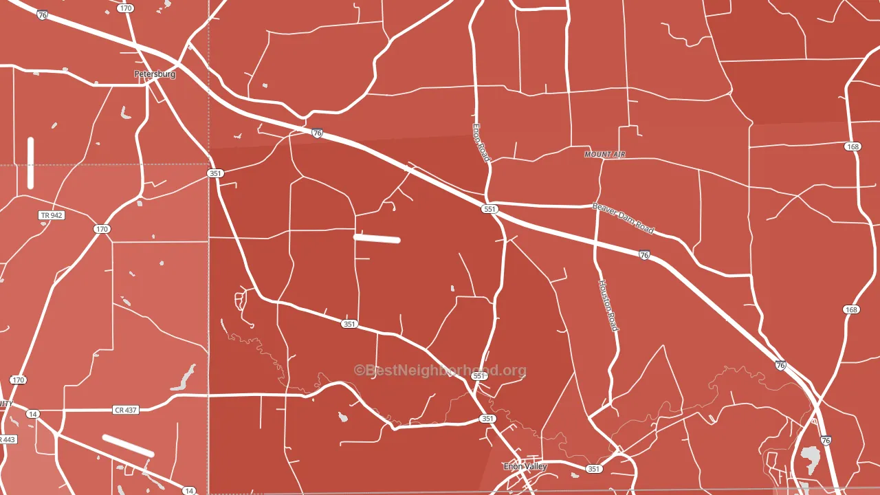16120, PA block-group political-lean map