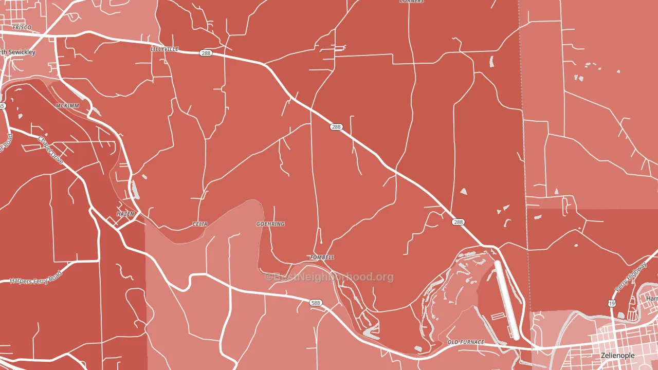 16123, PA block-group political-lean map