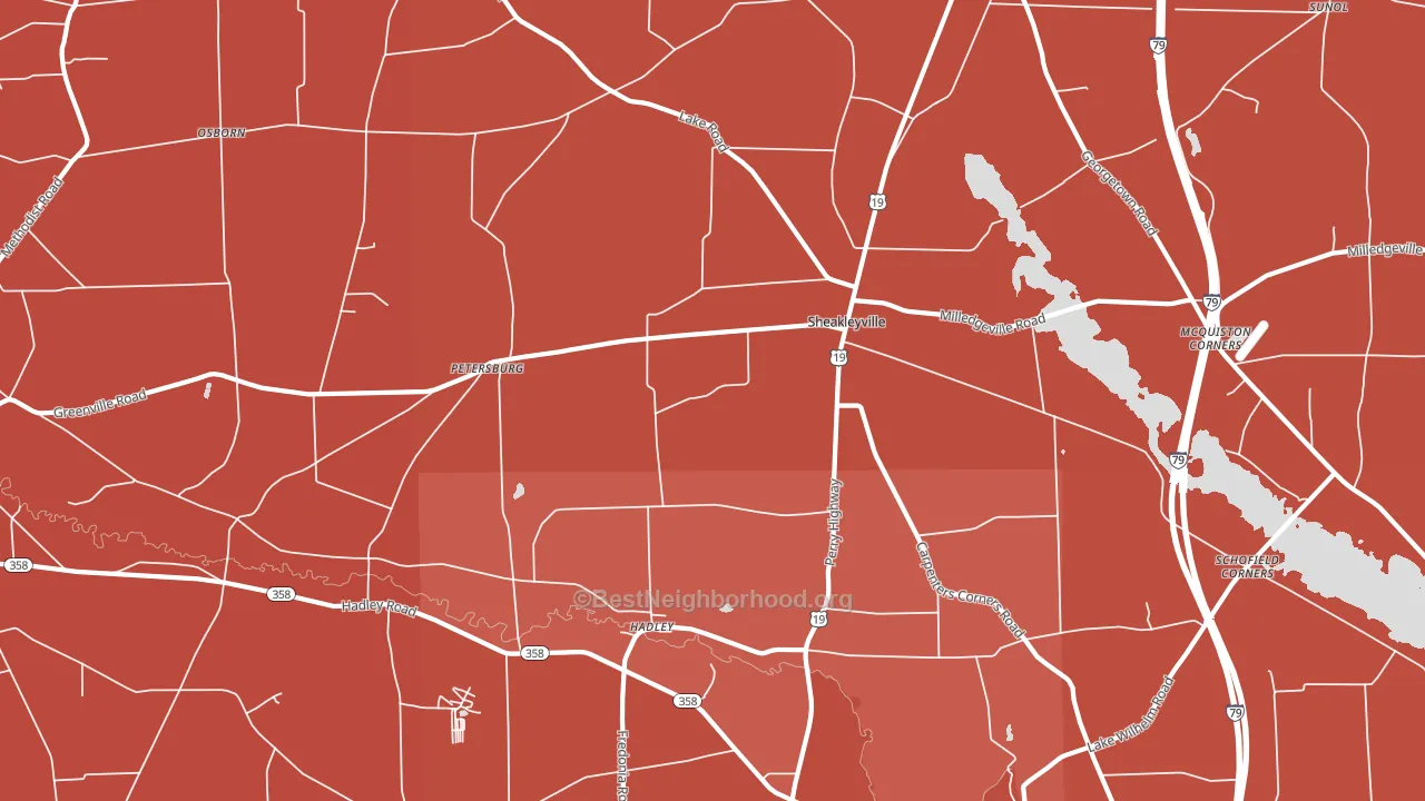 16130, PA block-group political-lean map