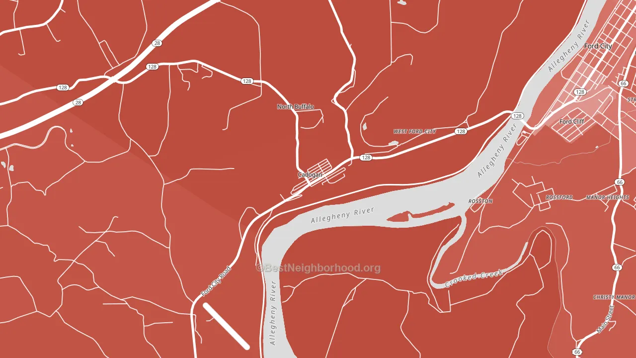 16212, PA block-group political-lean map