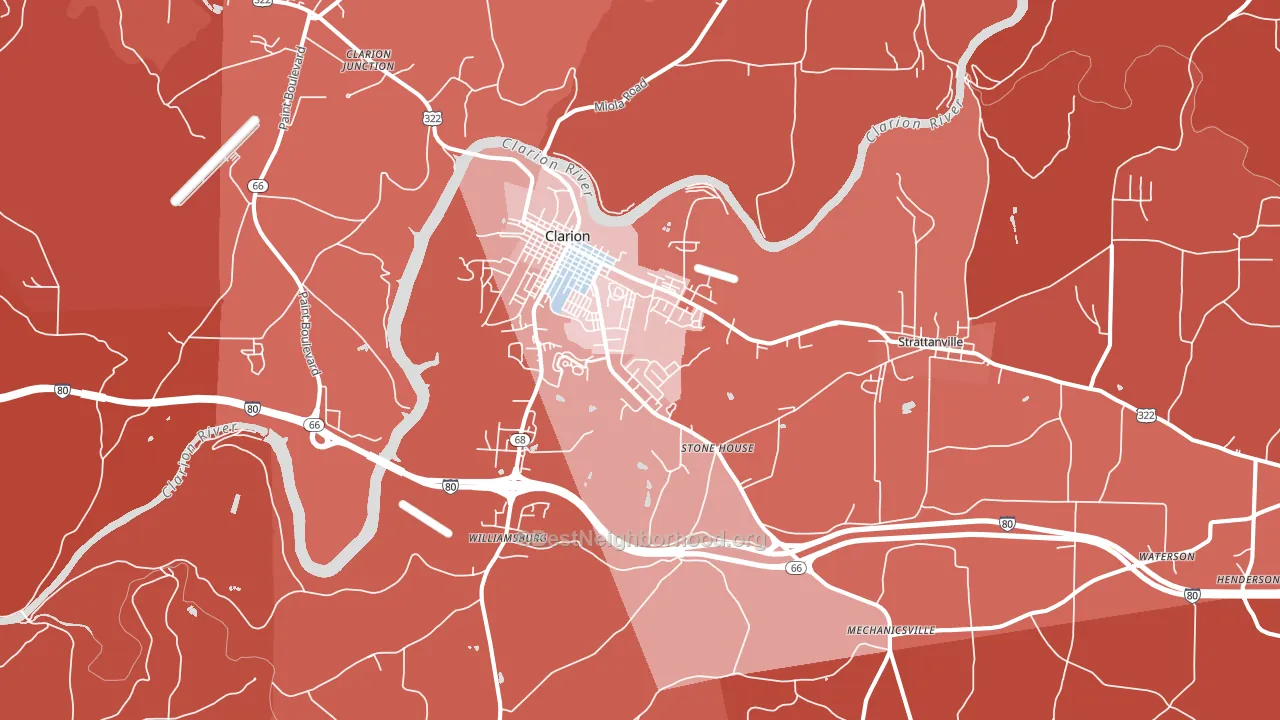 16214, PA block-group political-lean map