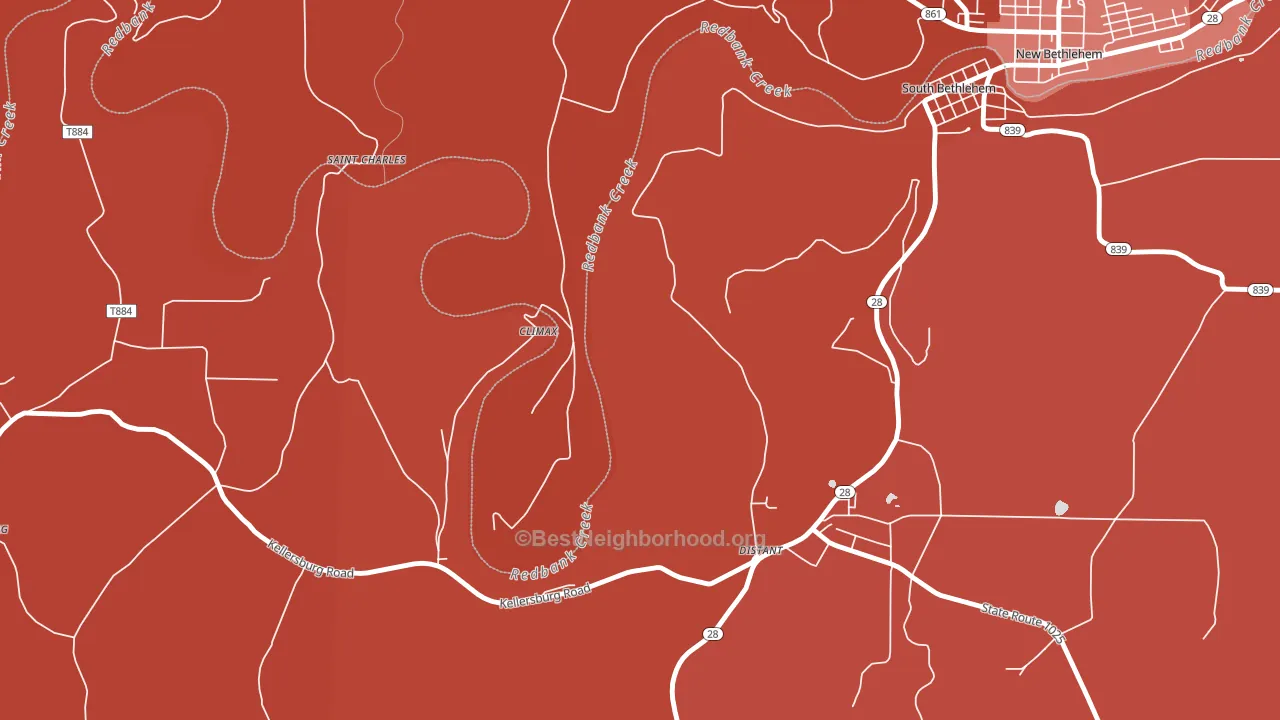 16223, PA block-group political-lean map
