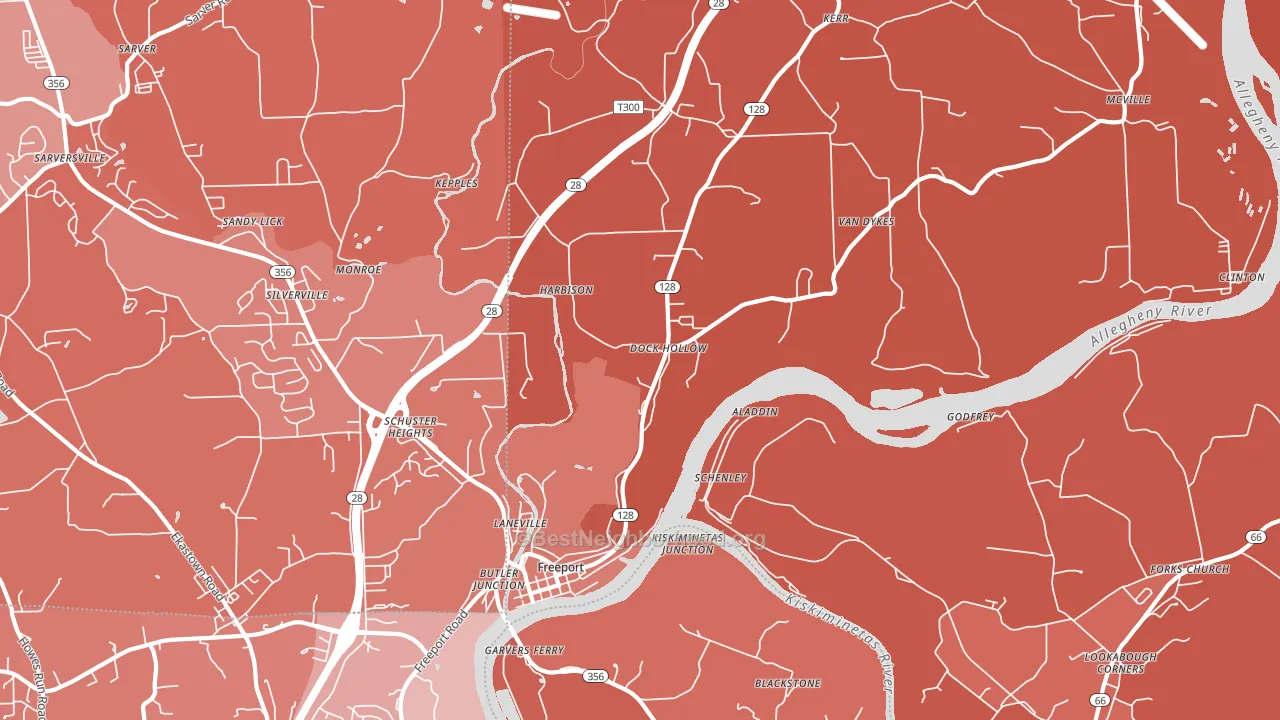 16229, PA block-group political-lean map