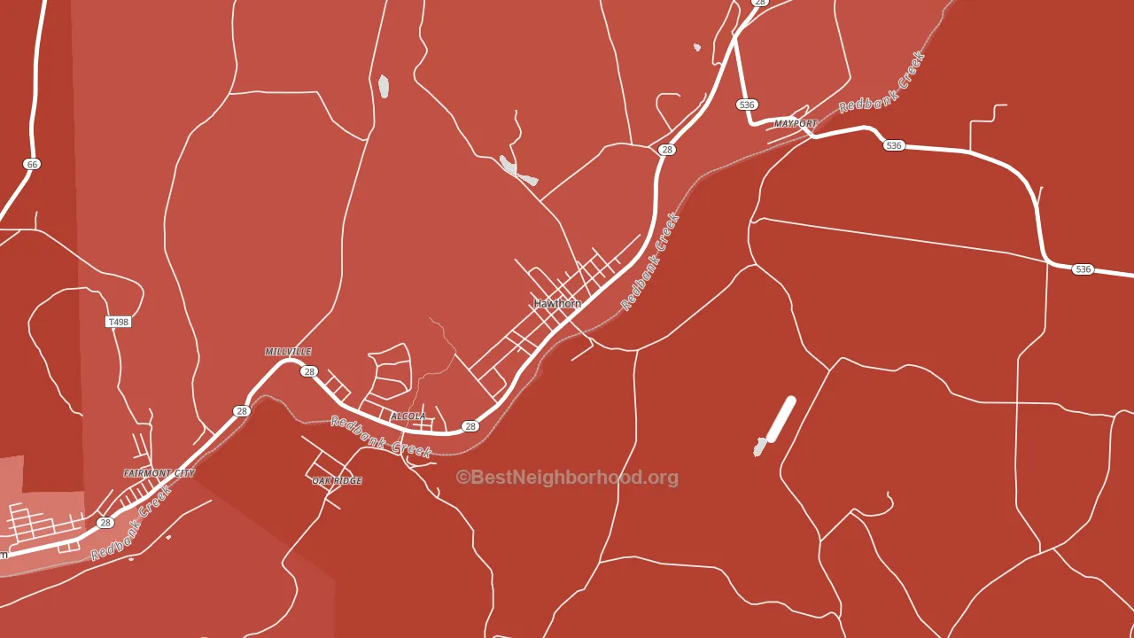 16230, PA block-group political-lean map