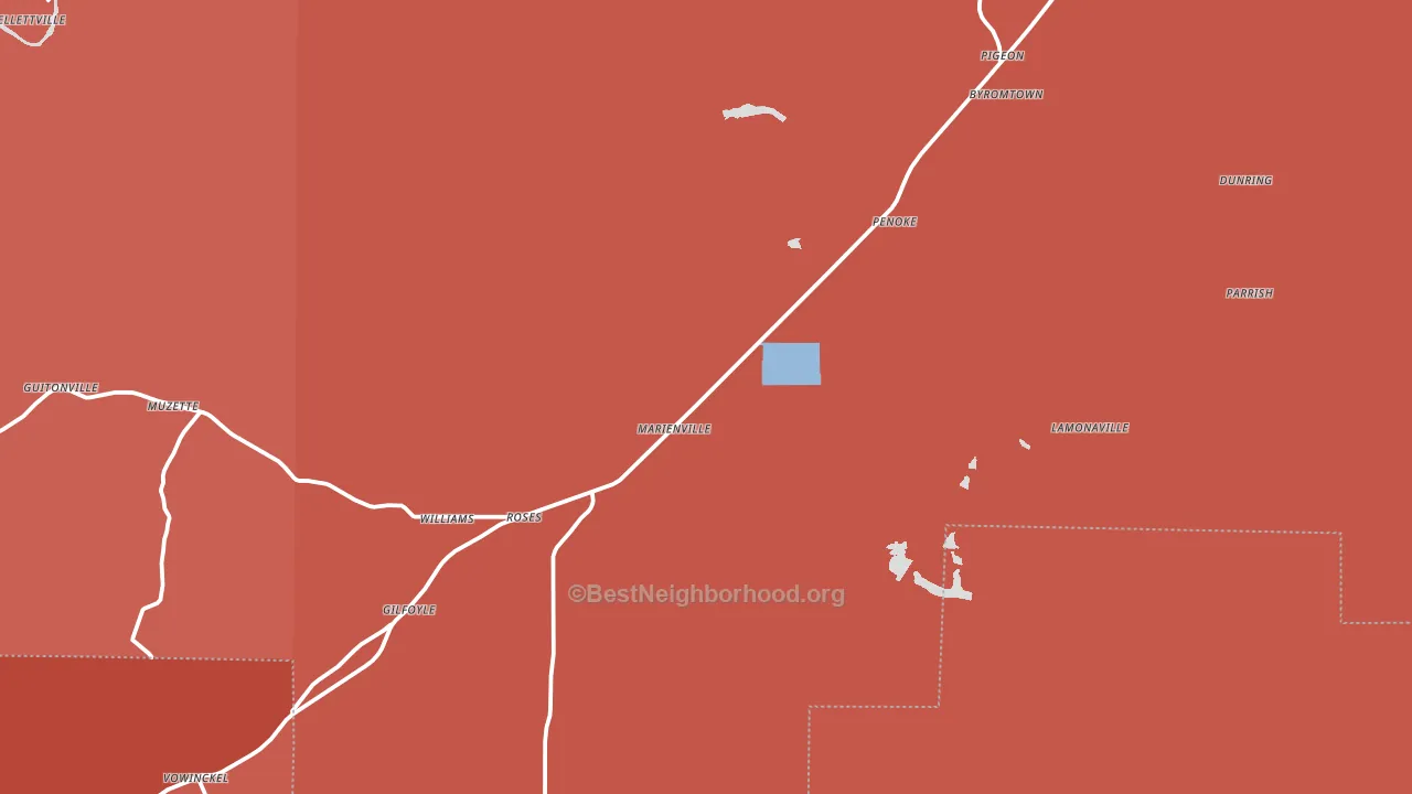 16239, PA block-group political-lean map