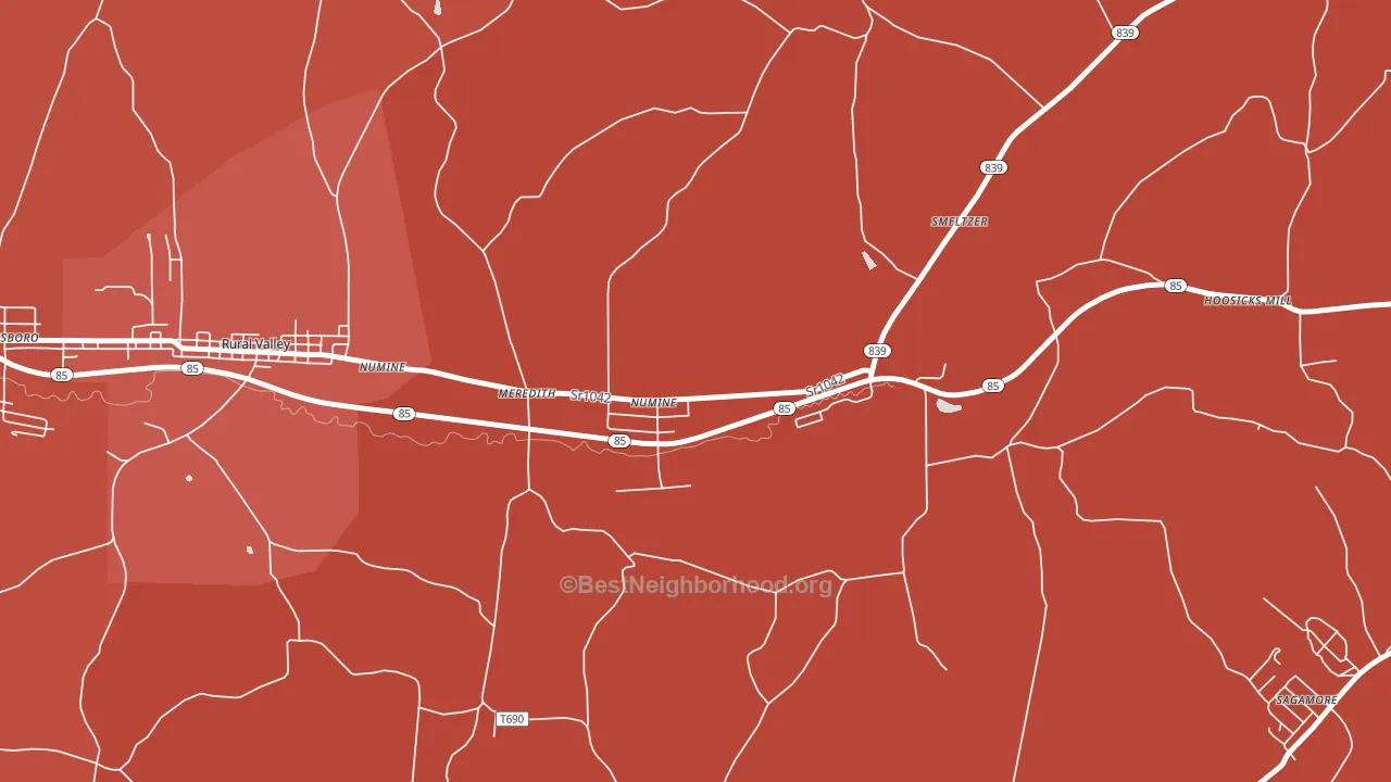 16244, PA block-group political-lean map