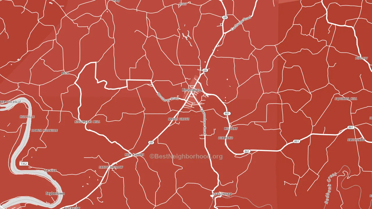 16248, PA block-group political-lean map