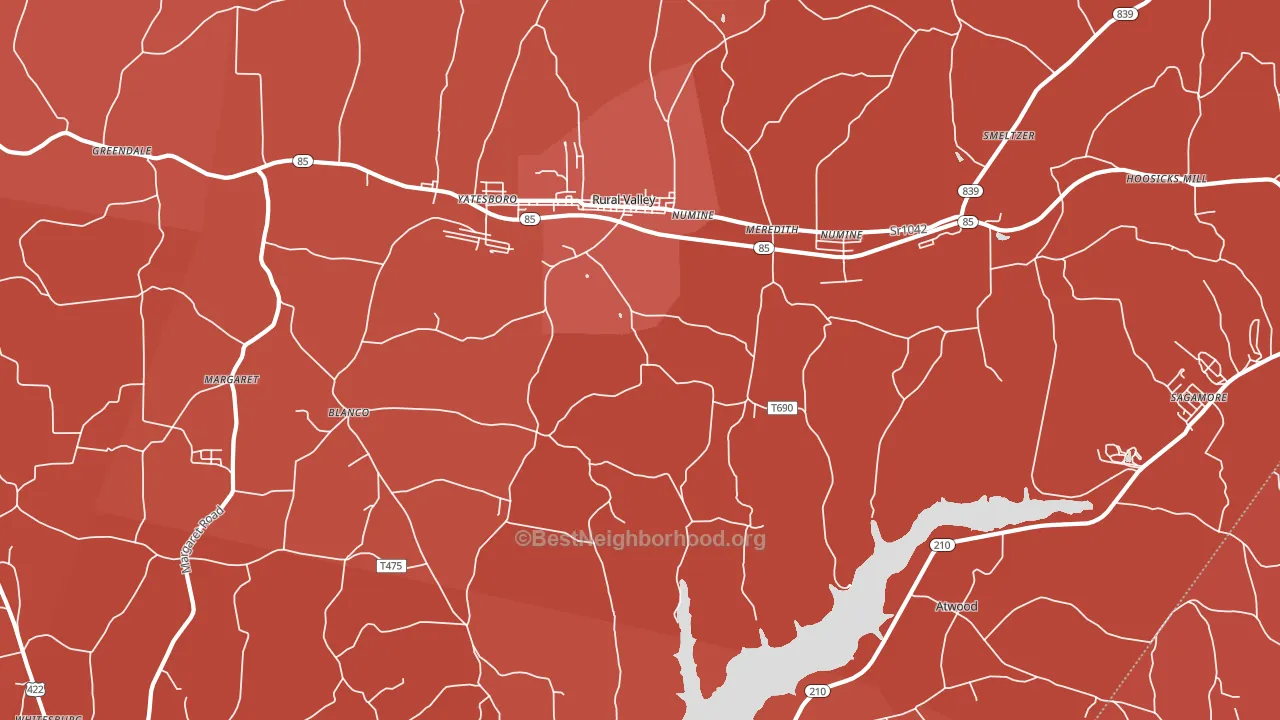 16249, PA block-group political-lean map