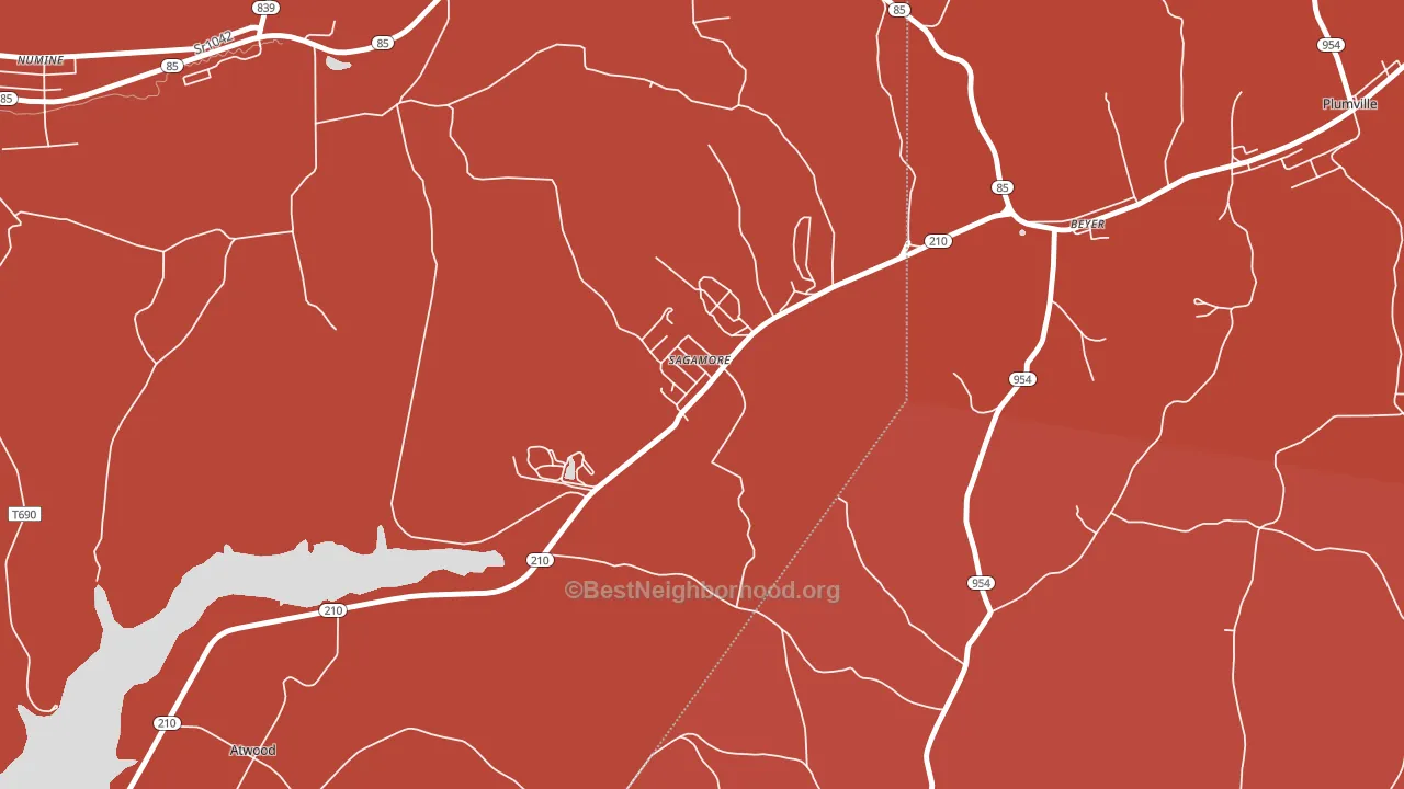 16250, PA block-group political-lean map