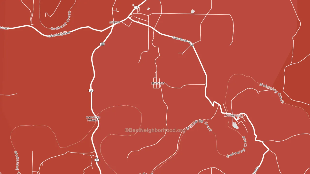 16253, PA block-group political-lean map