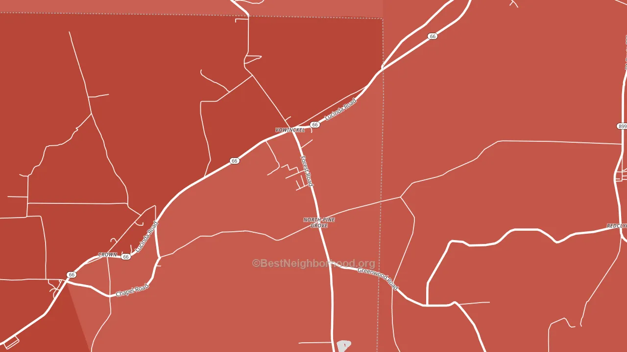 16260, PA block-group political-lean map