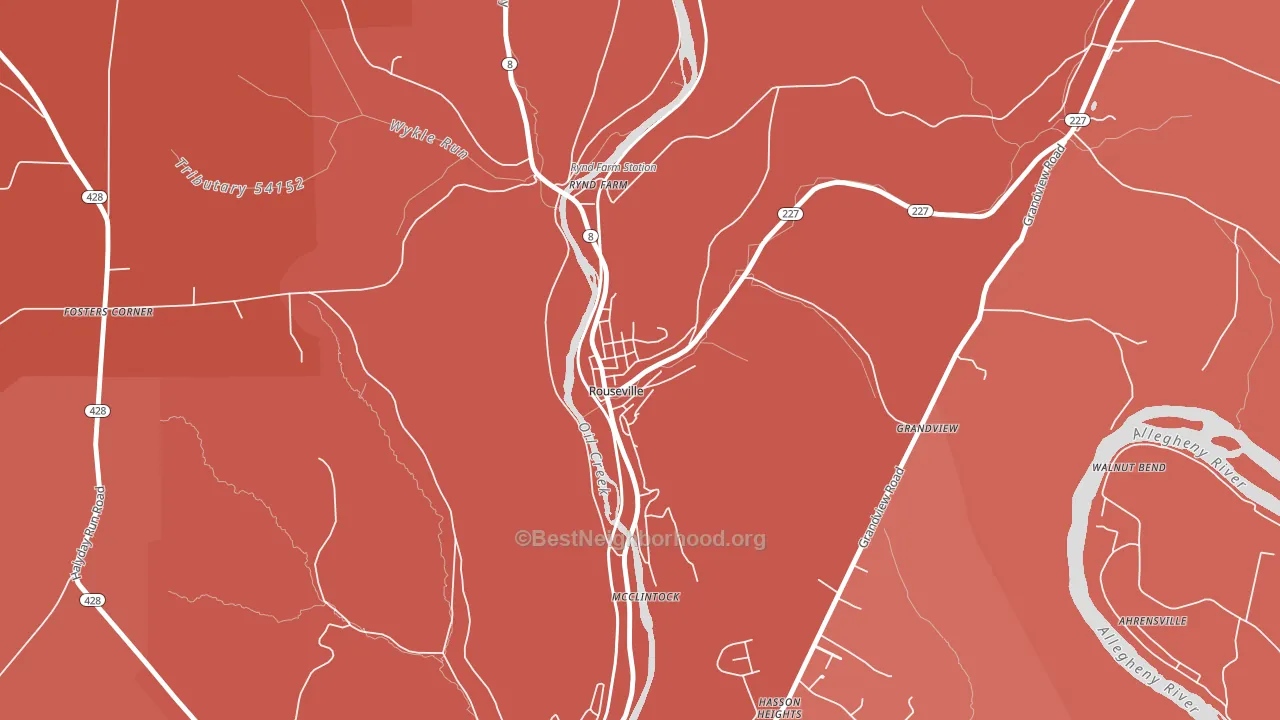 16344, PA block-group political-lean map
