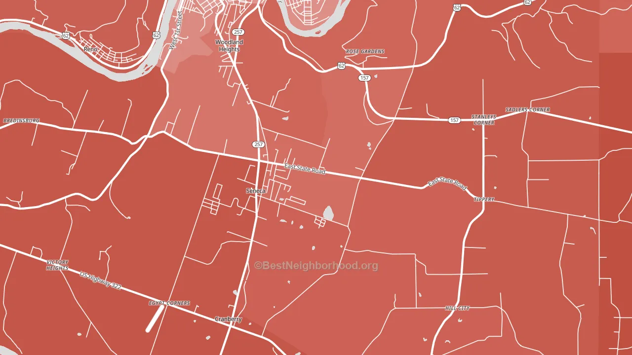 16346, PA block-group political-lean map