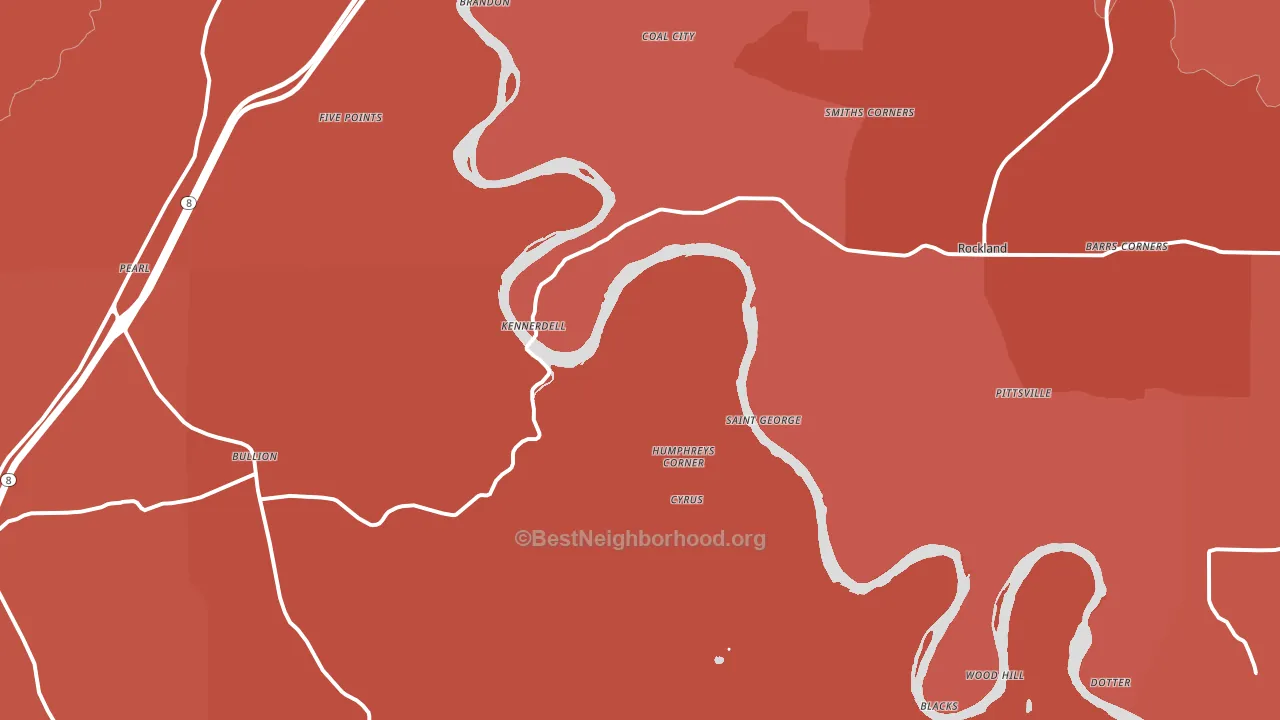 16374, PA block-group political-lean map