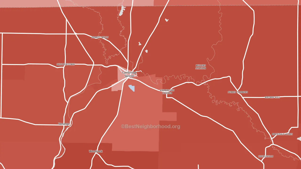 16403, PA block-group political-lean map