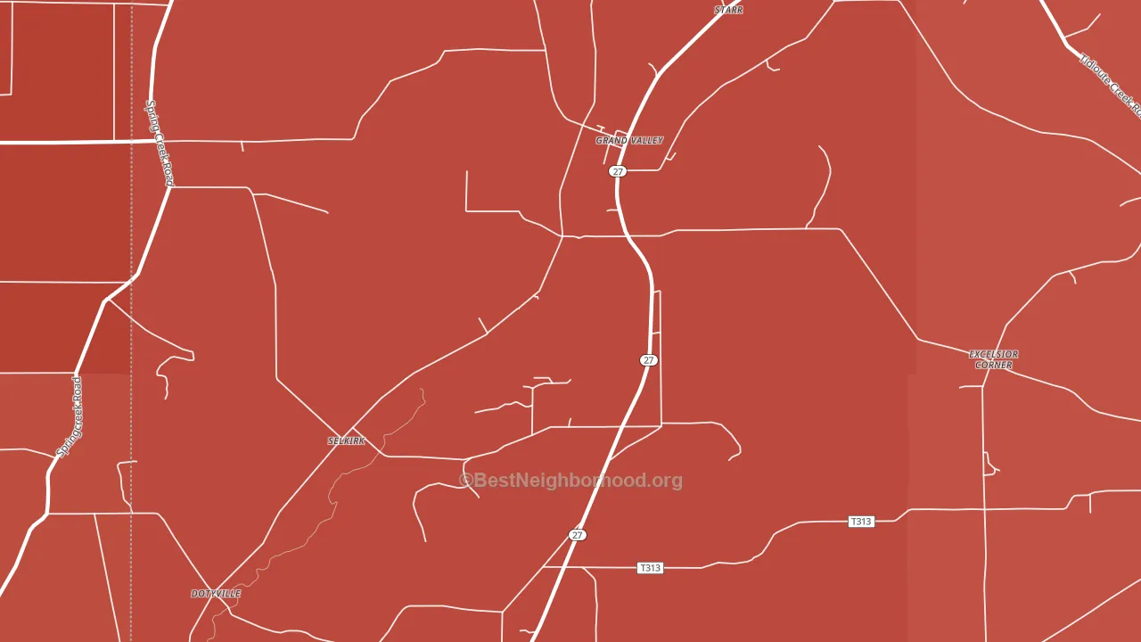 16420, PA block-group political-lean map
