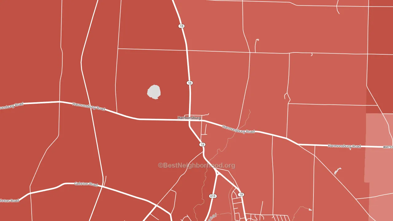 16422, PA block-group political-lean map