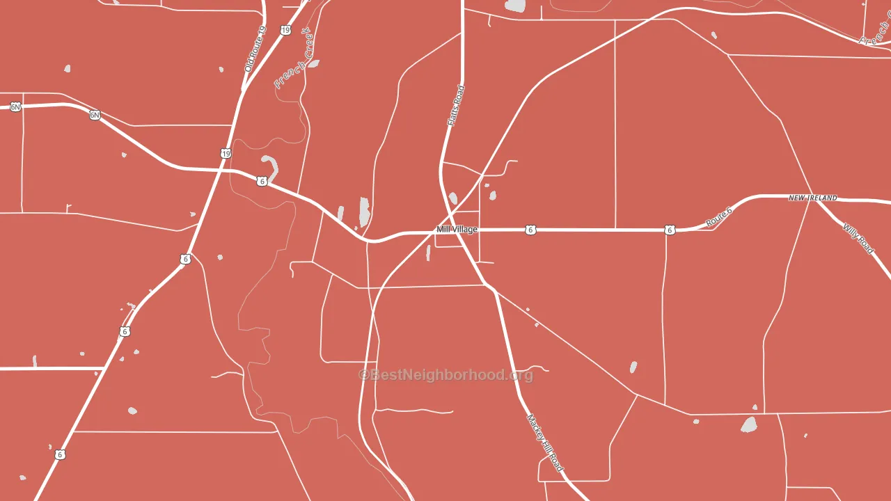 16427, PA block-group political-lean map