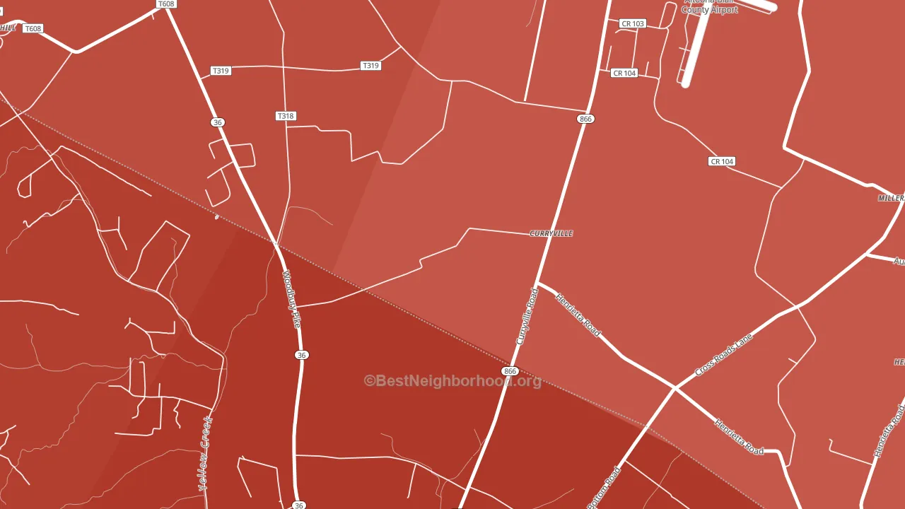 16631, PA block-group political-lean map