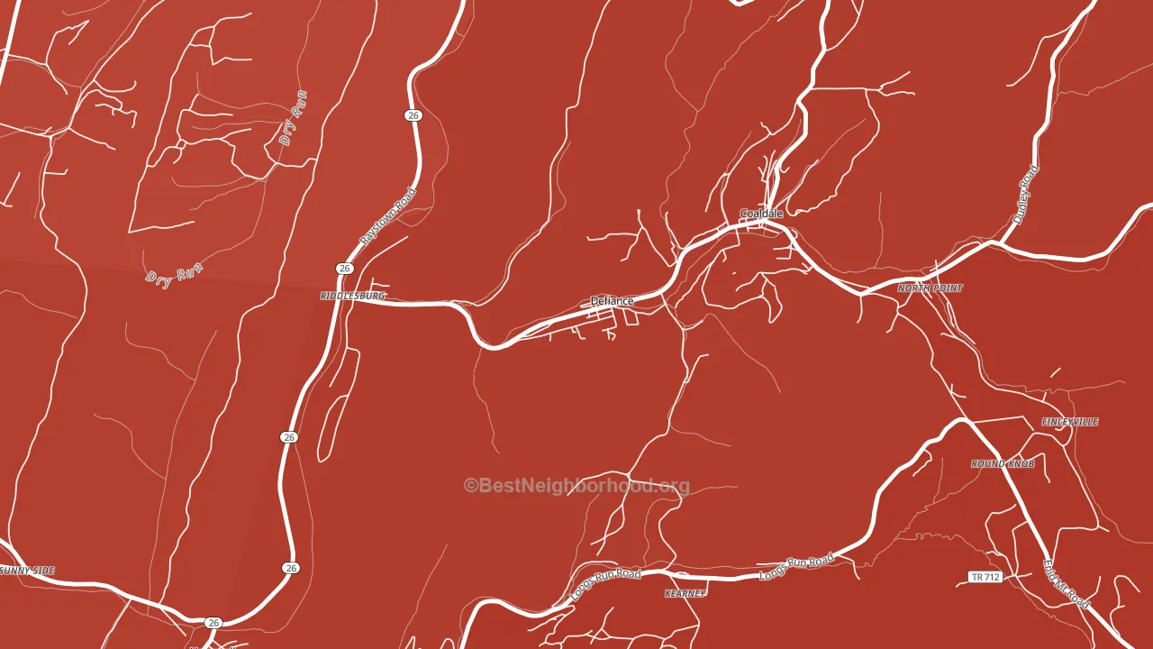16633, PA block-group political-lean map
