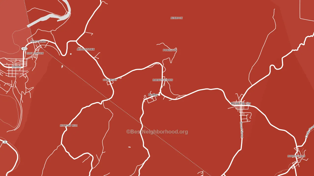 16634, PA block-group political-lean map