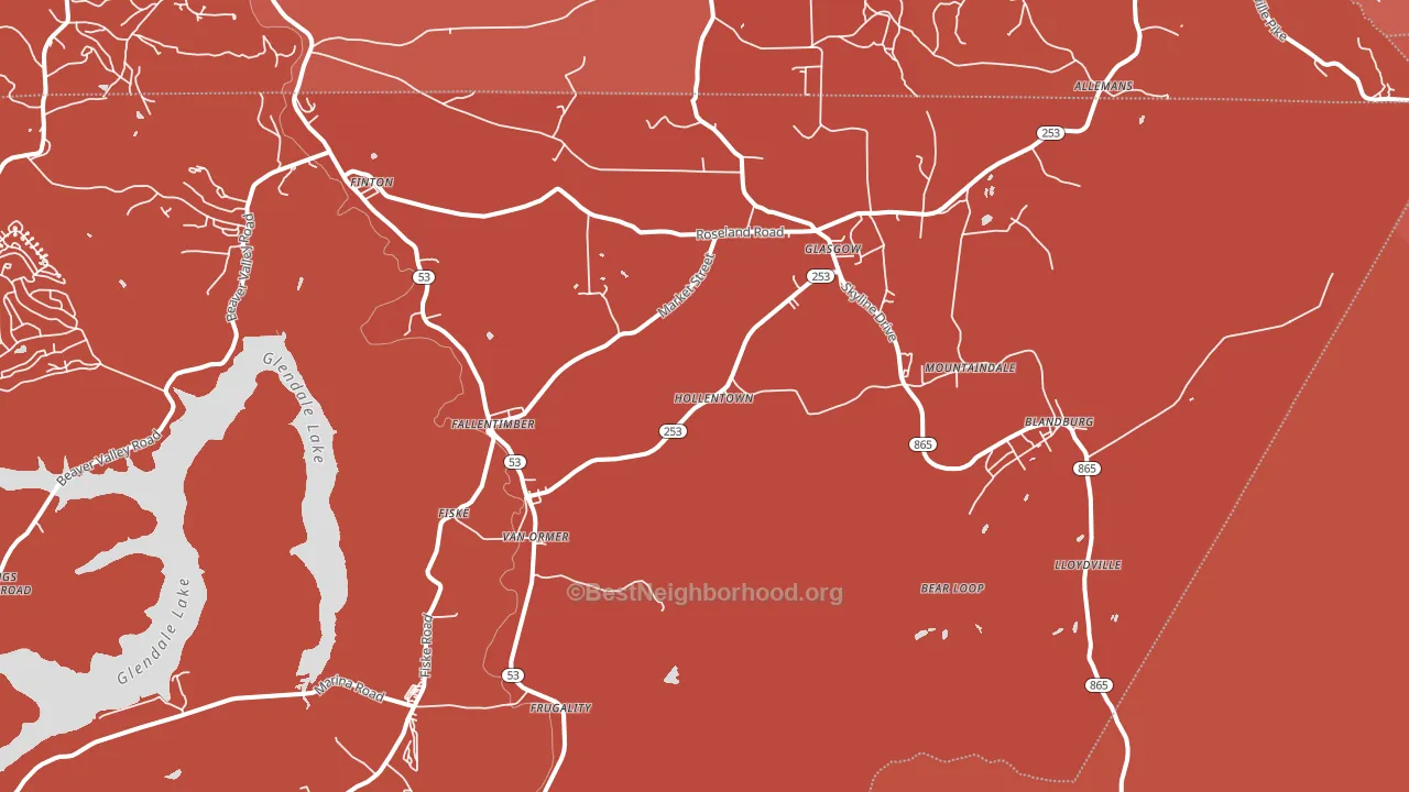 16639, PA block-group political-lean map
