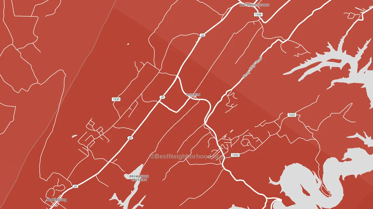 16647, PA block-group political-lean map