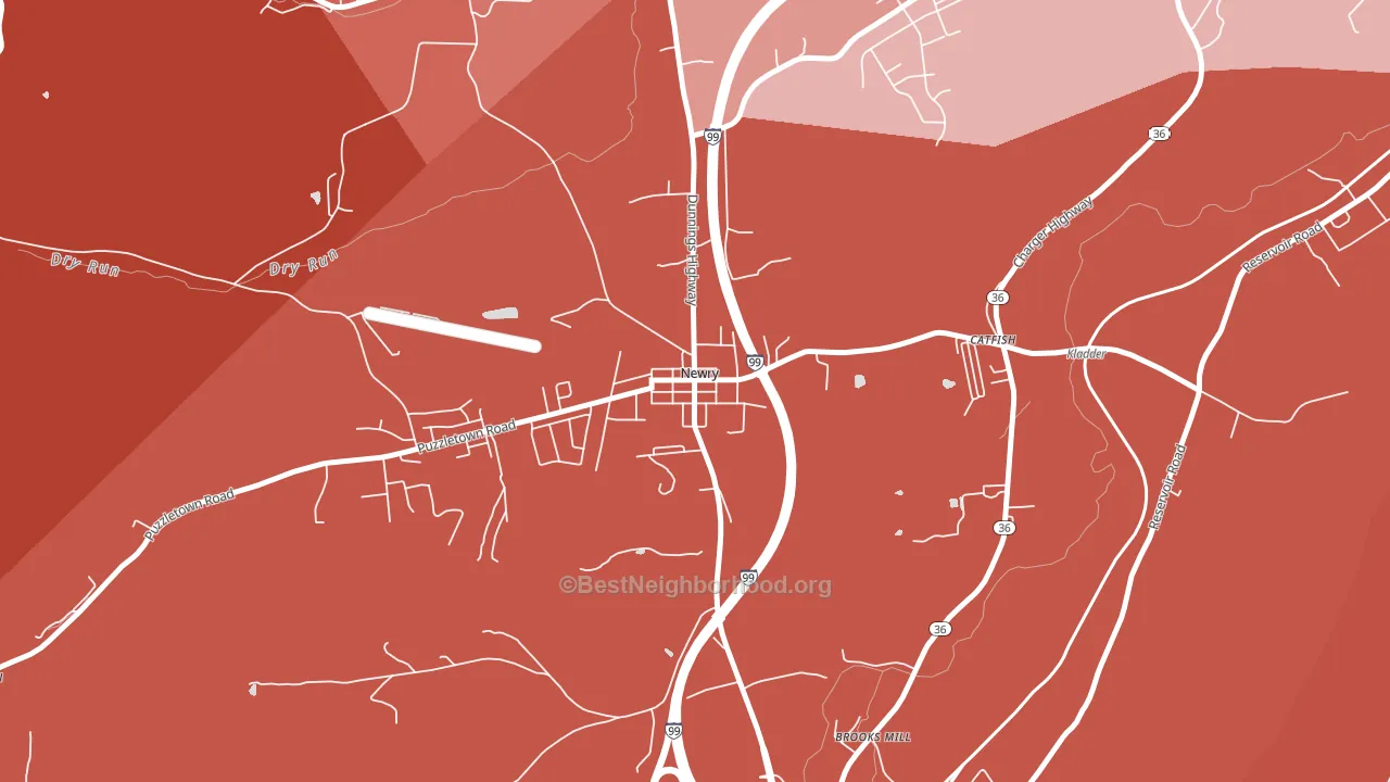 16665, PA block-group political-lean map
