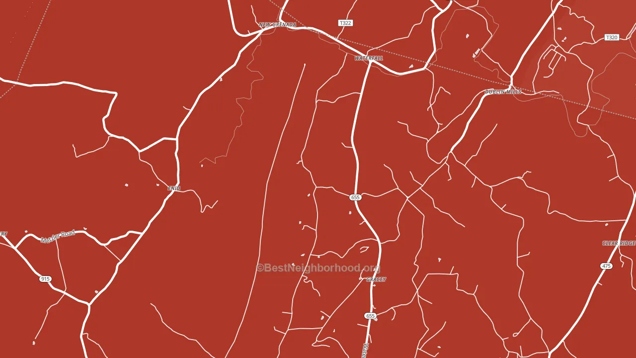 16689, PA block-group political-lean map