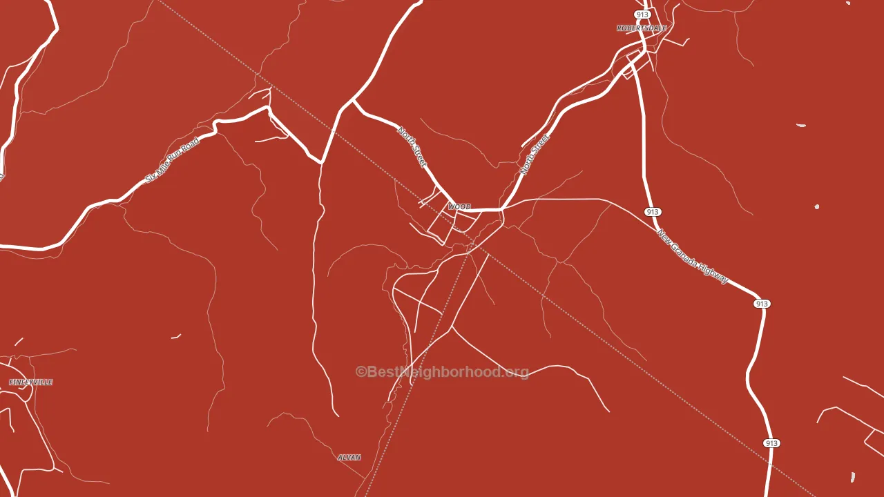 16694, PA block-group political-lean map
