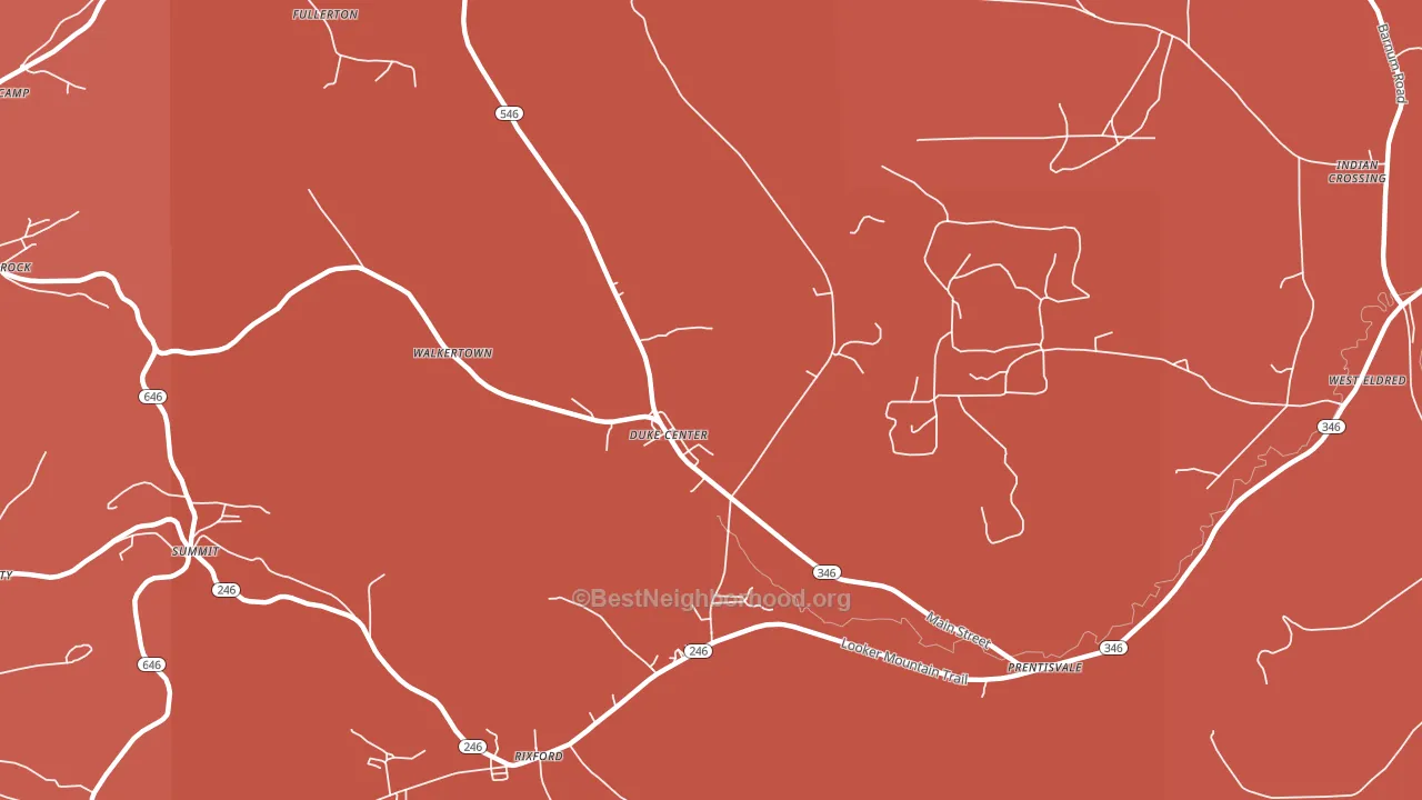 16729, PA block-group political-lean map