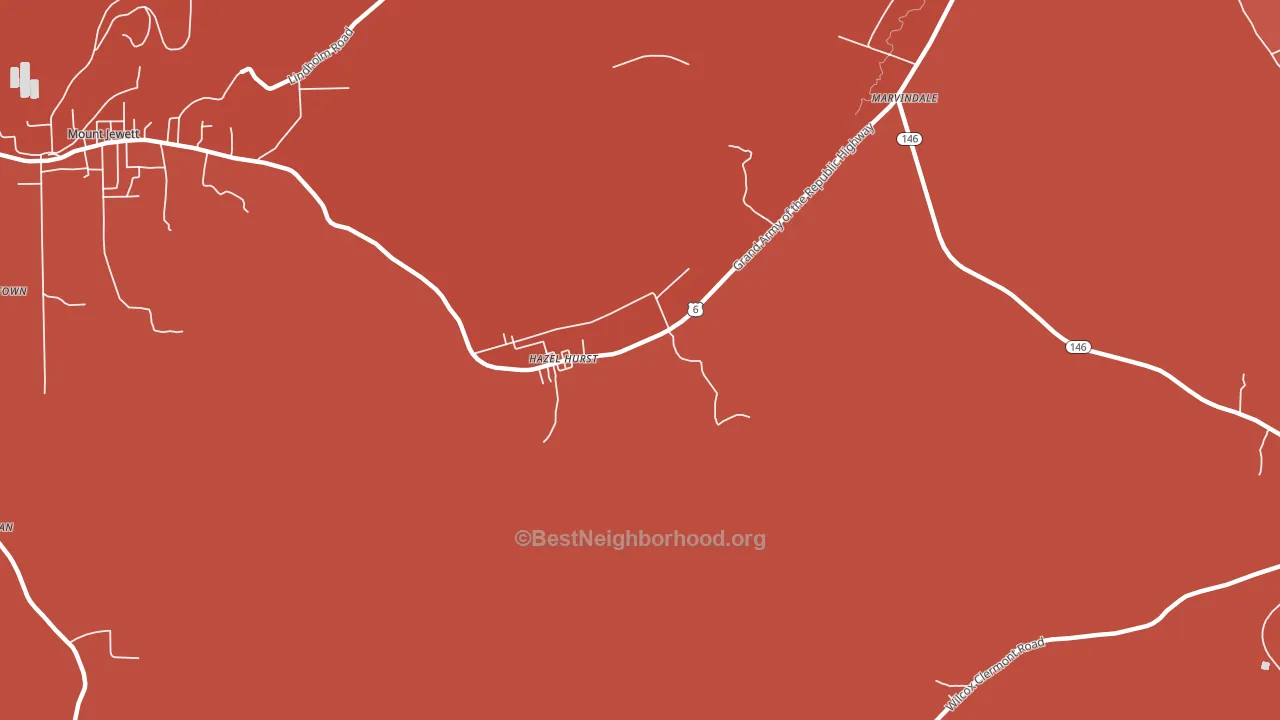 16733, PA block-group political-lean map