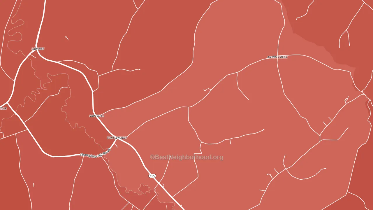 16750, PA block-group political-lean map