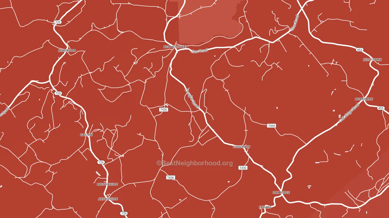 16861, PA block-group political-lean map