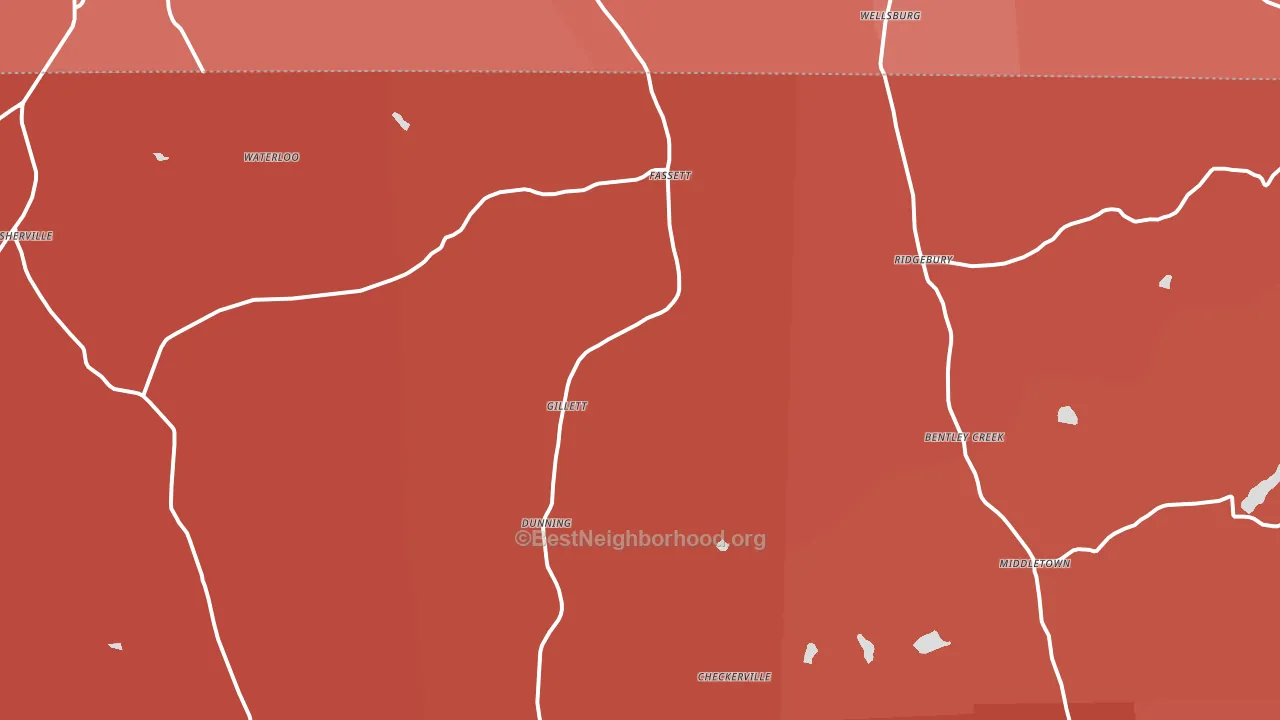 16925, PA block-group political-lean map