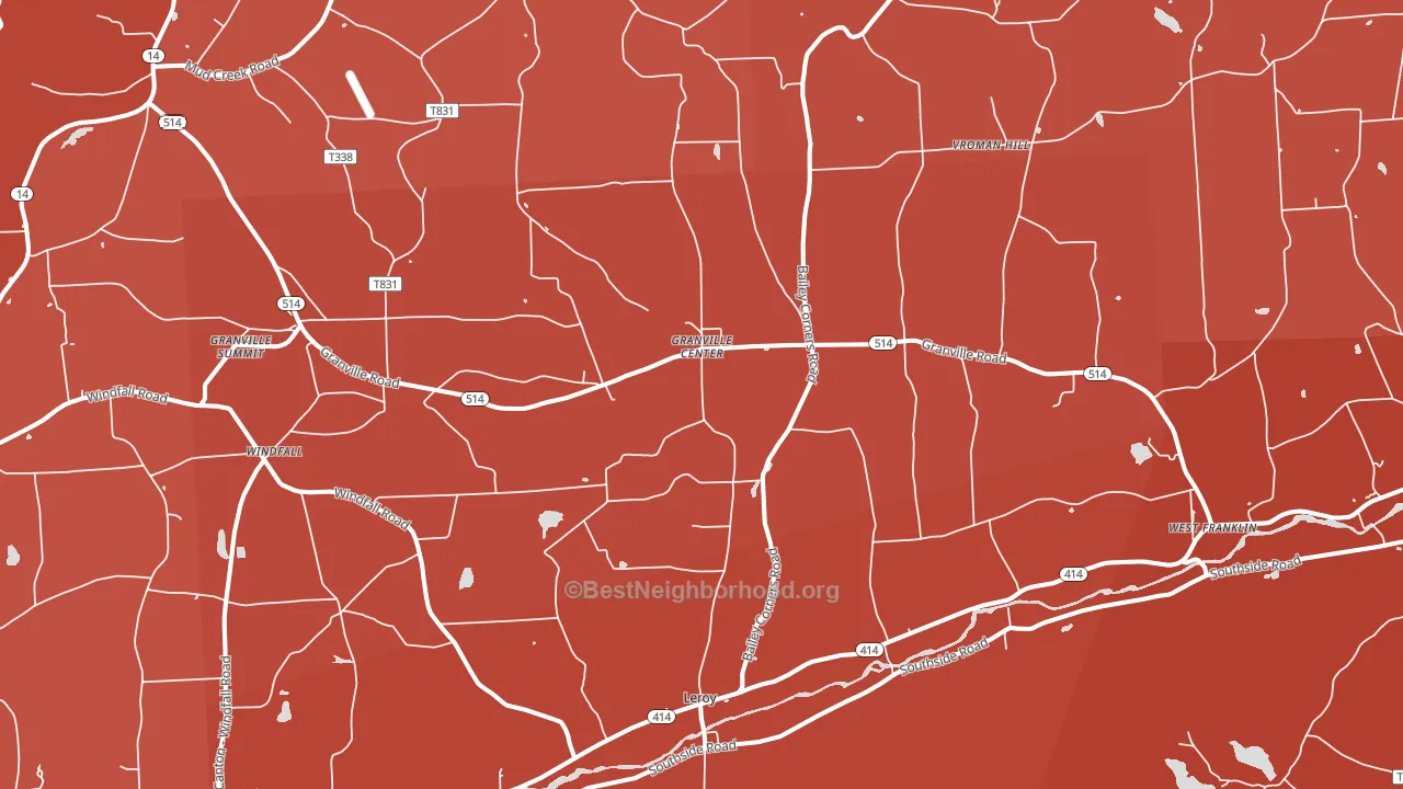 16926, PA block-group political-lean map
