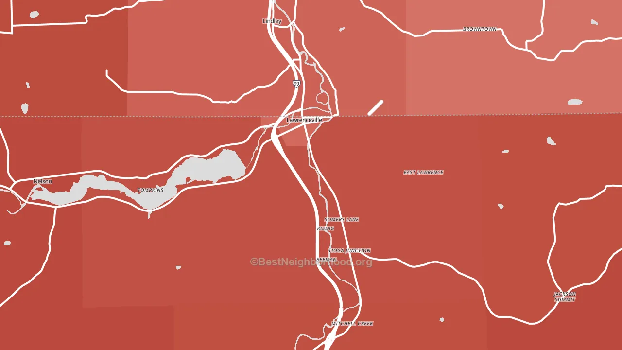 16929, PA block-group political-lean map