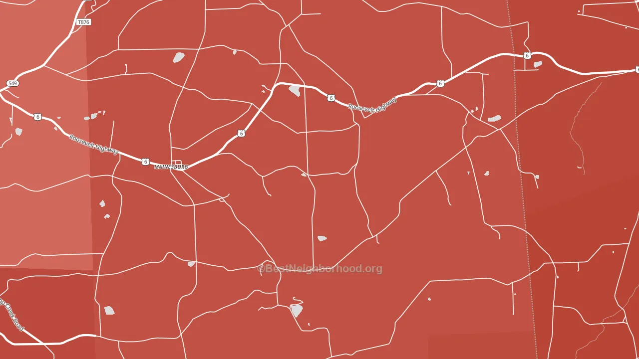 16932, PA block-group political-lean map