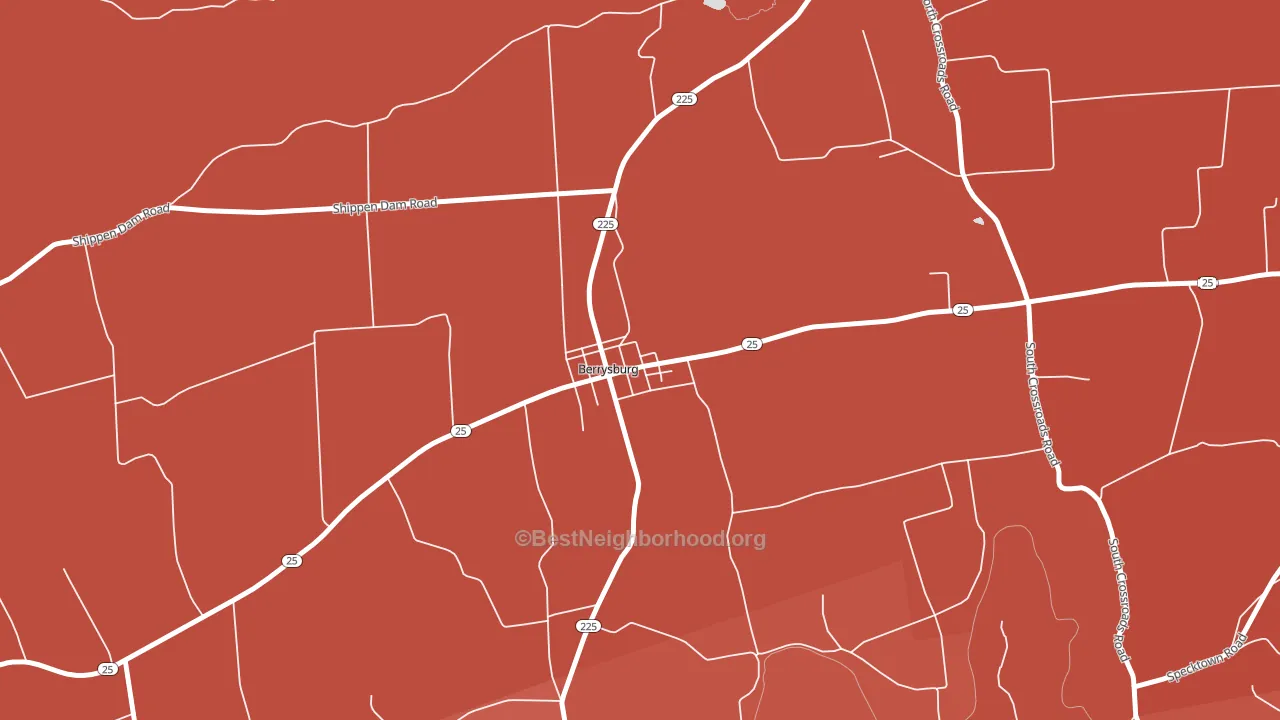 17005, PA block-group political-lean map