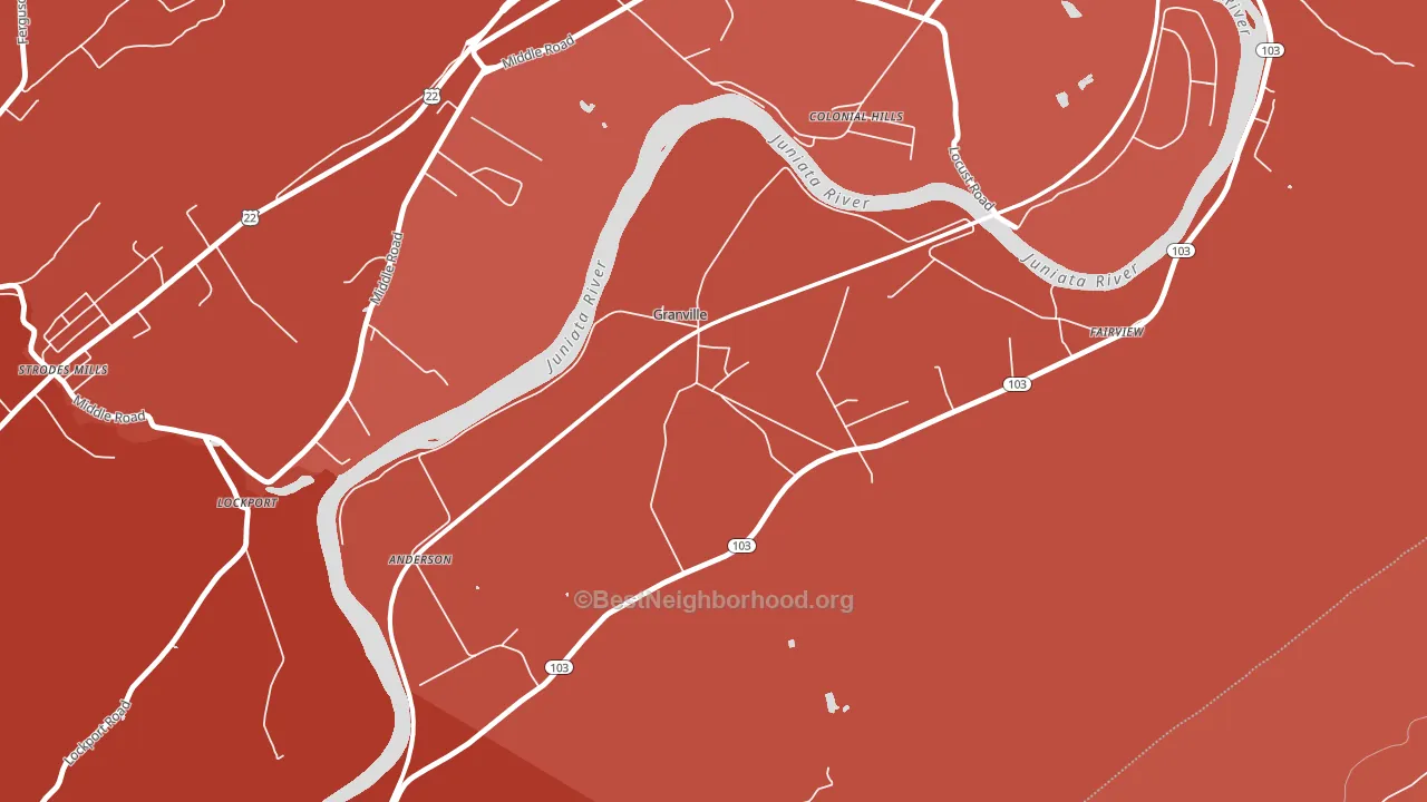 17029, PA block-group political-lean map
