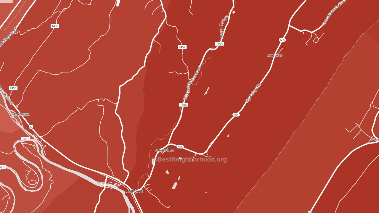 17060, PA block-group political-lean map