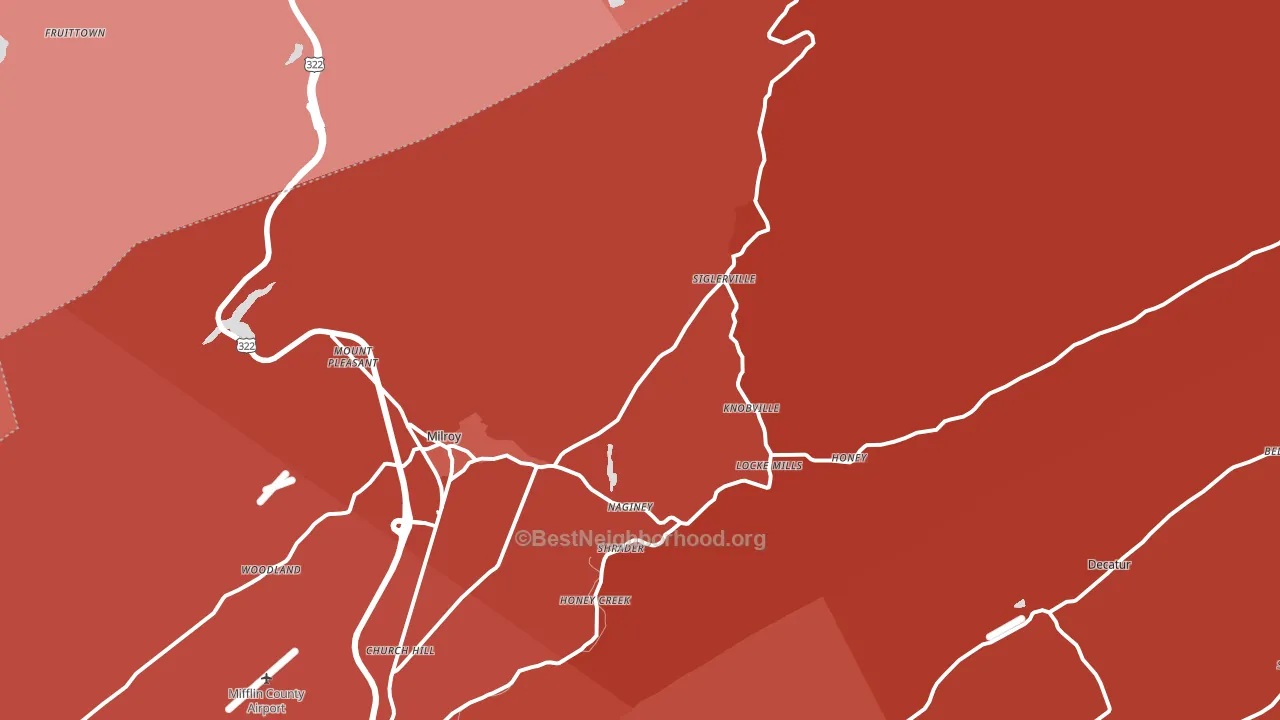 17063, PA block-group political-lean map