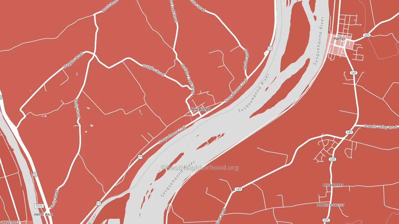 17069, PA block-group political-lean map