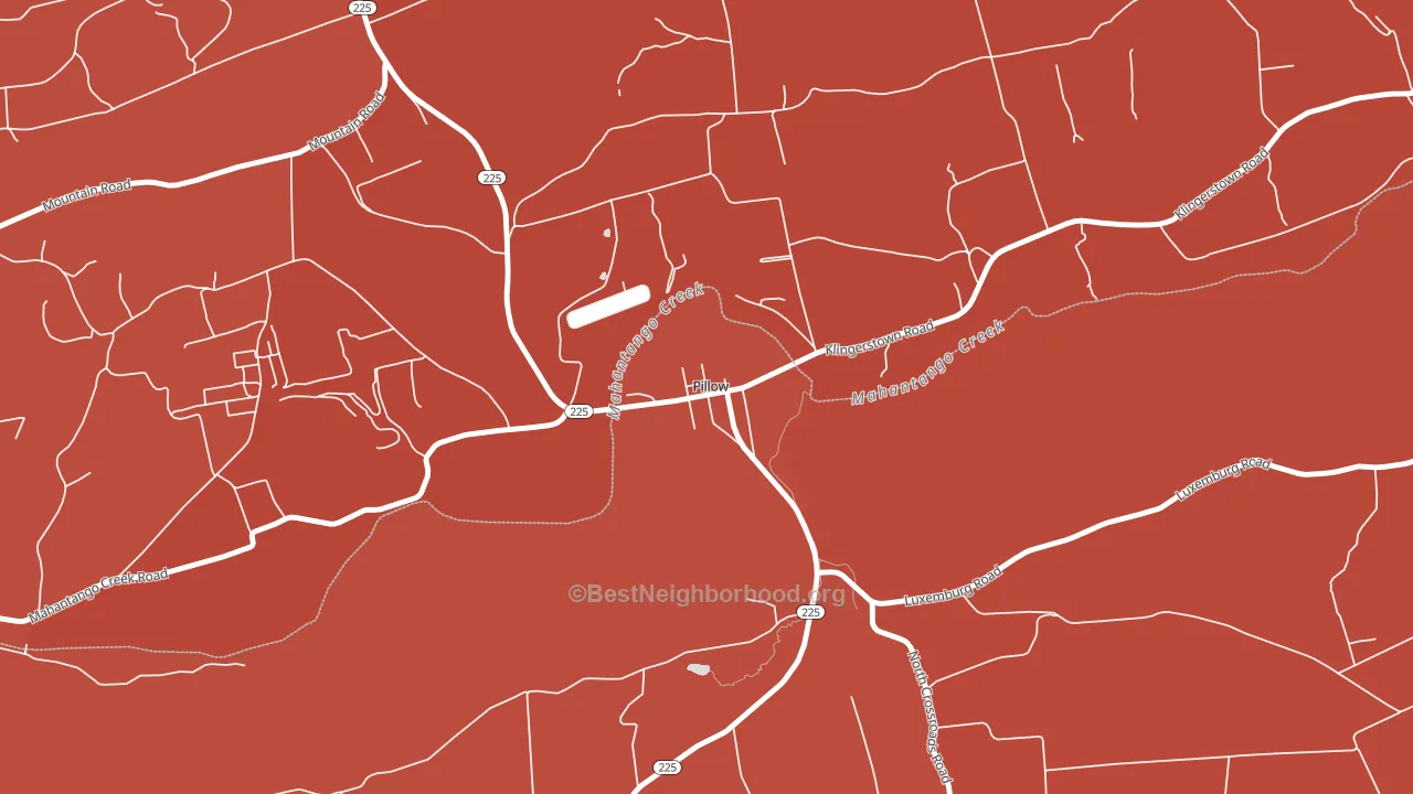 17080, PA block-group political-lean map