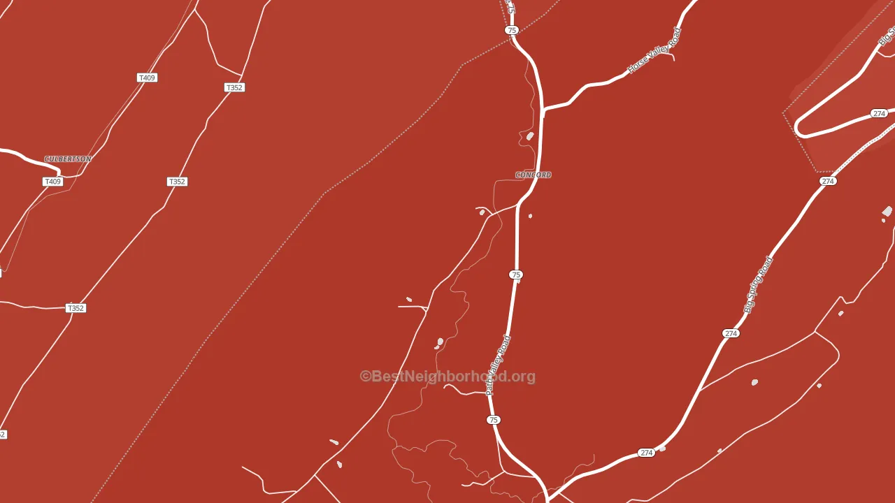 17217, PA block-group political-lean map