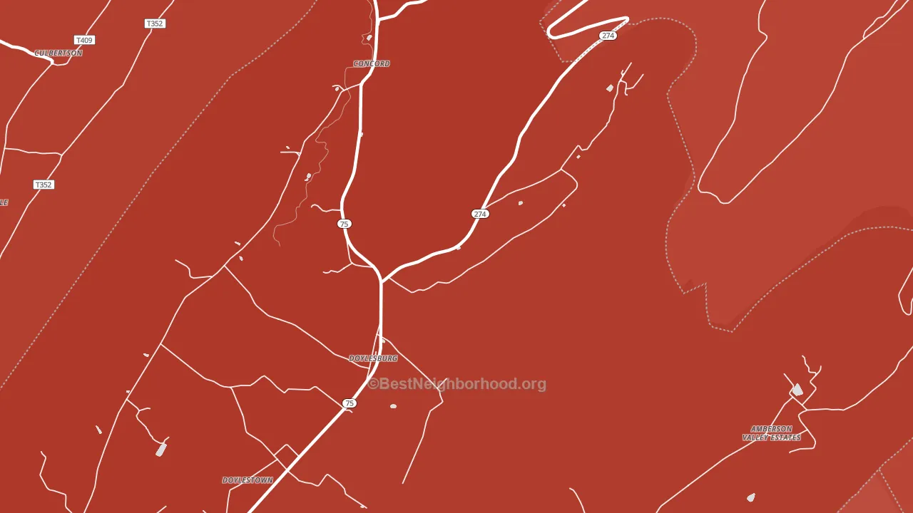 17219, PA block-group political-lean map