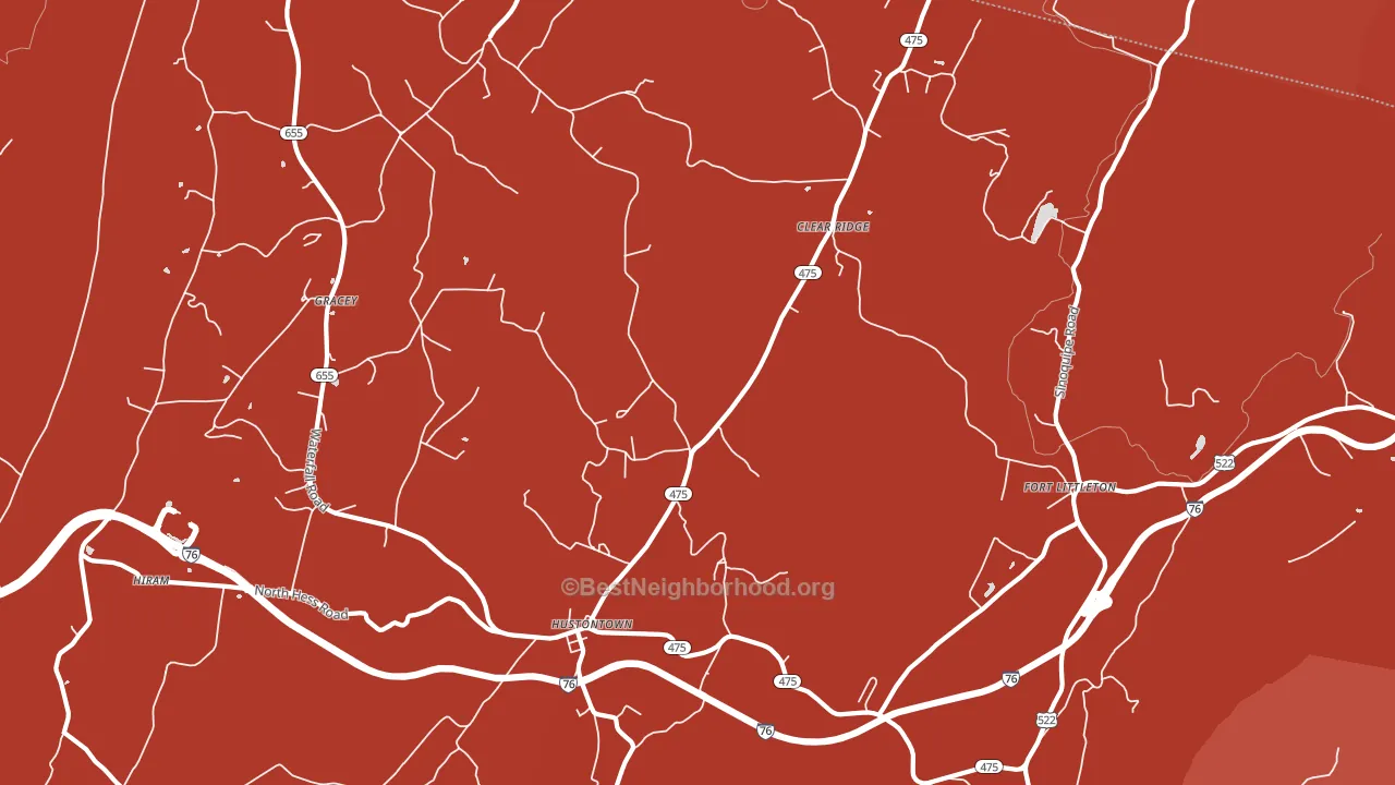 17229, PA block-group political-lean map