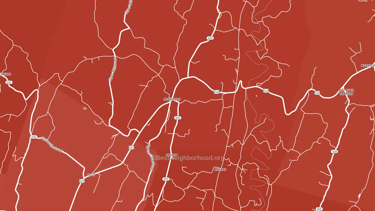 17238, PA block-group political-lean map